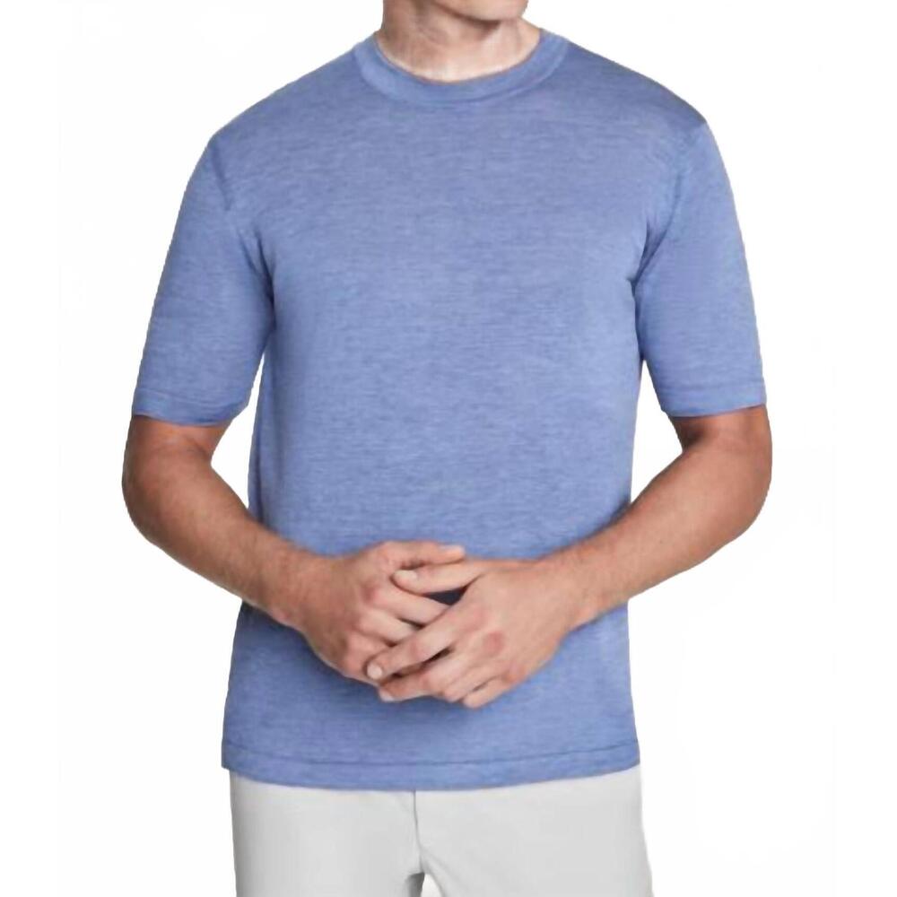 NEW JACK VICTOR men's wellington crew neck shirt in pale blue